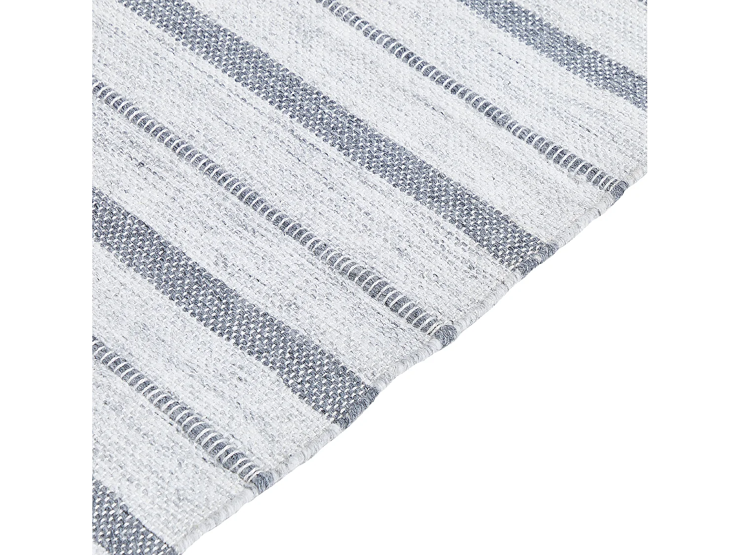 Alfombra blanco crema/gris 140 x 200 cm BADEMLI