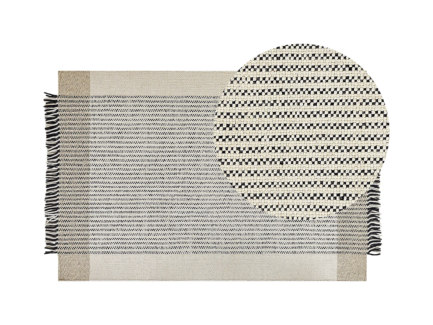 Tapis DIVARLI Beige 200 x 300 cm Laine