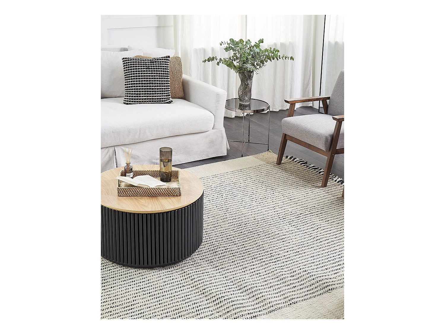 Tapis DIVARLI Beige 200 x 300 cm Laine