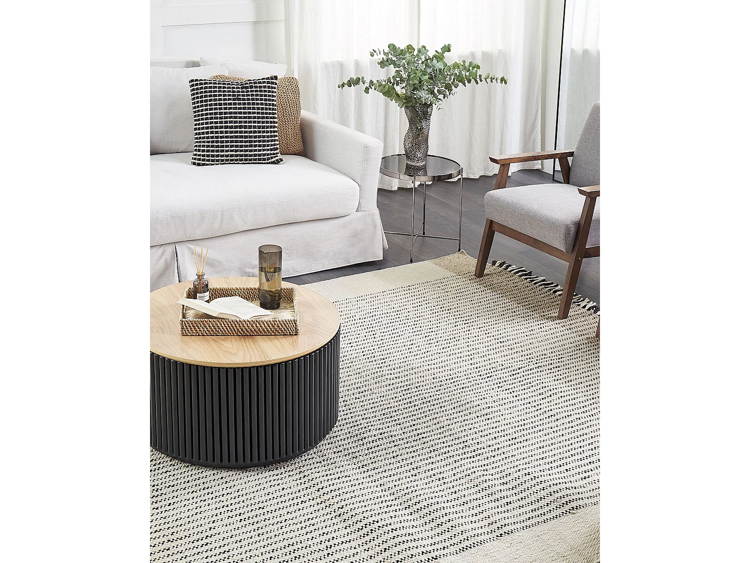Tapis DIVARLI Beige 200 x 300 cm Laine
