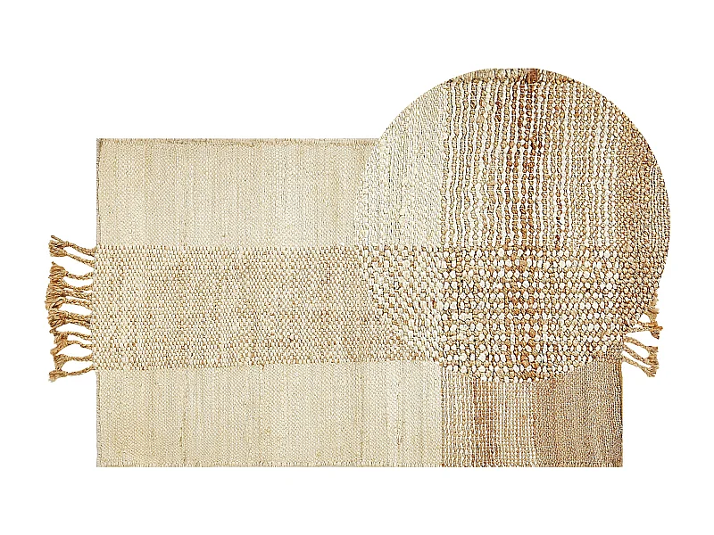 Dywan z juty 80 x 150 cm beżowy HAMZALAR