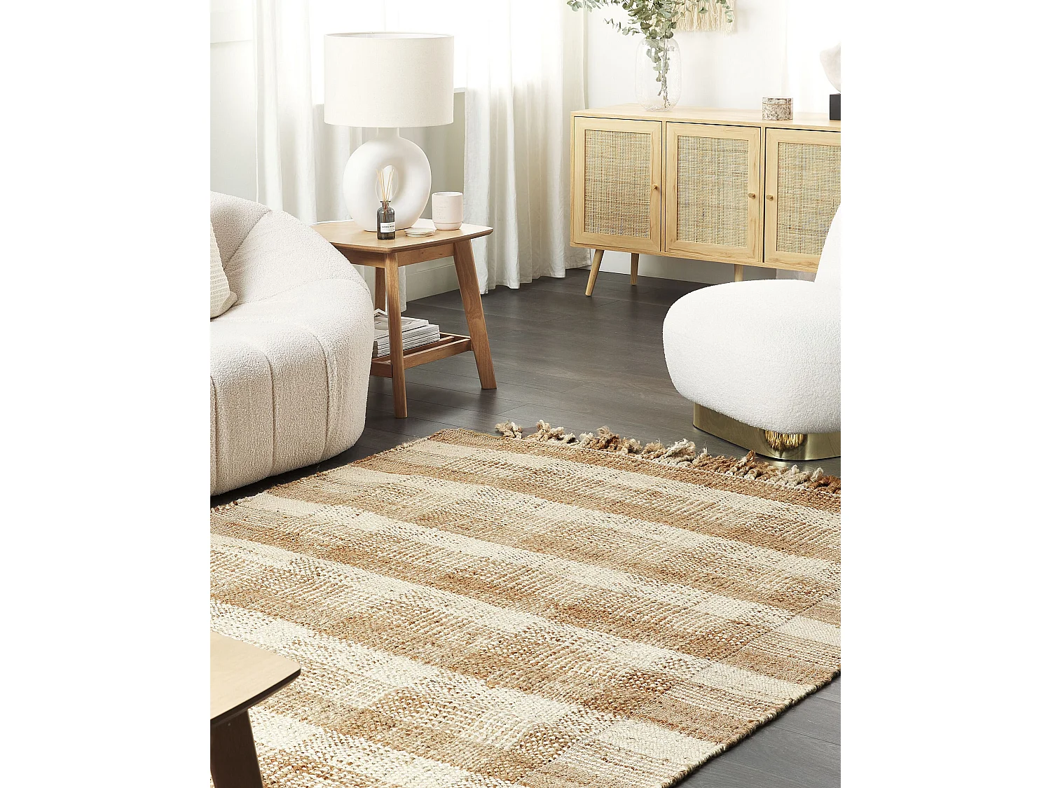 Tapis BERISSA Beige 160 x 230 cm Jute