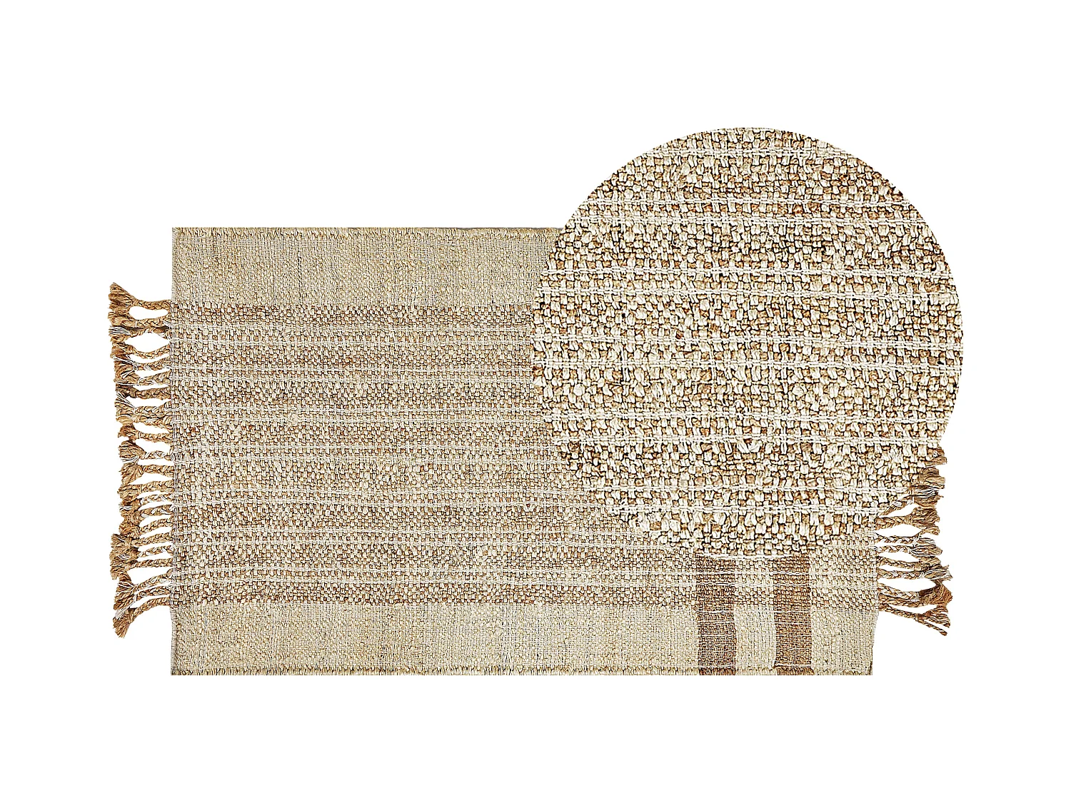 Dywan z juty 80 x 150 cm beżowy ORTAOBA