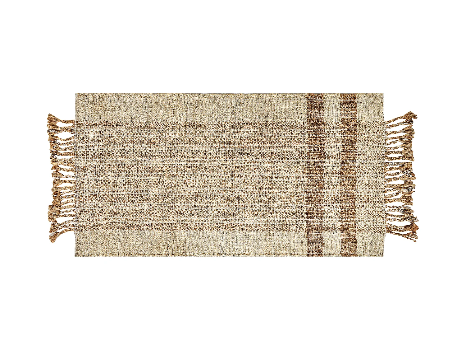 Dywan z juty 80 x 150 cm beżowy ORTAOBA