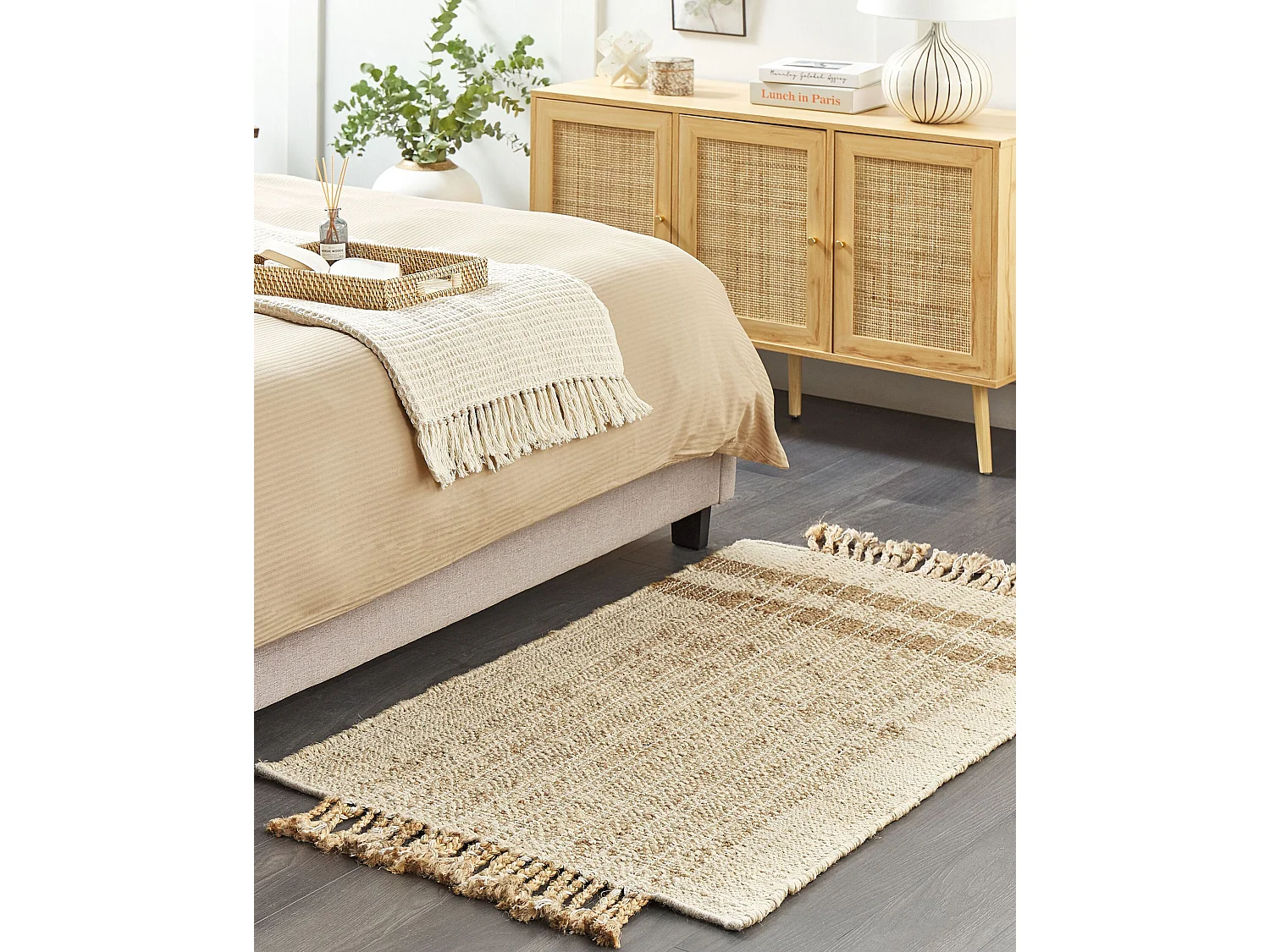 Tapis ORTAOBA Beige 80 x 150 cm Jute