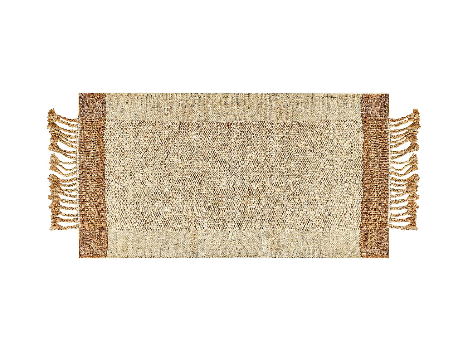 Alfombra DEDEMLI 80 x 150 cm Yute Beige