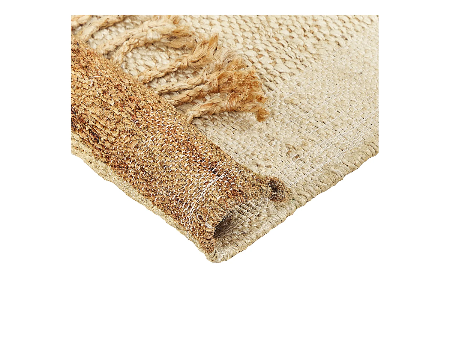 Alfombra DEDEMLI 80 x 150 cm Yute Beige