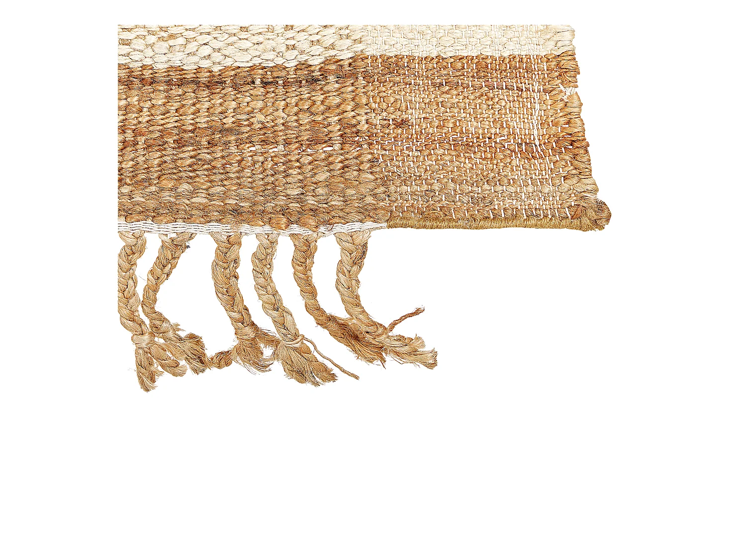 Alfombra DEDEMLI 80 x 150 cm Yute Beige