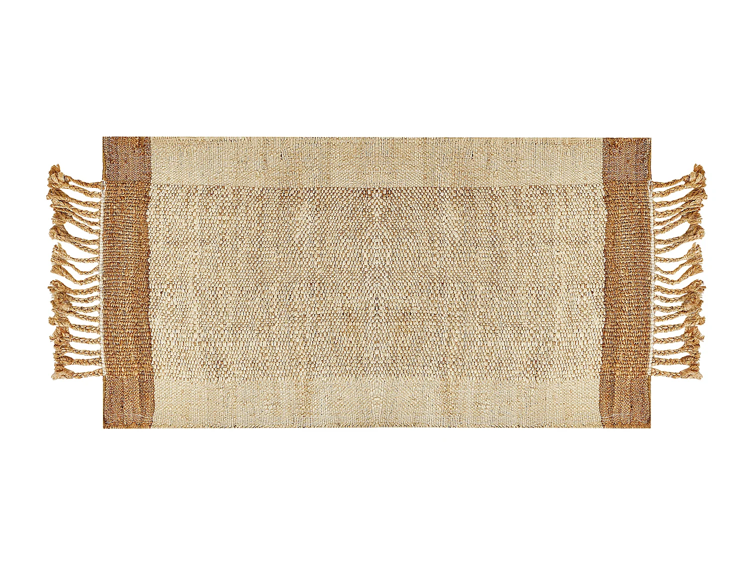 Dywan z juty 80 x 150 cm beżowy DEDEMLI