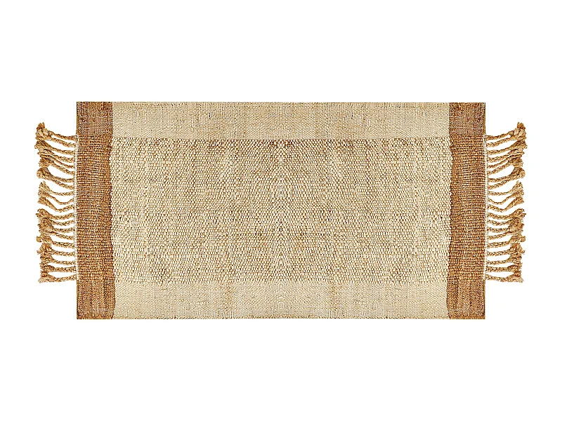 Vloerkleed DEDEMLI 80 x 150 cm Jute Beige