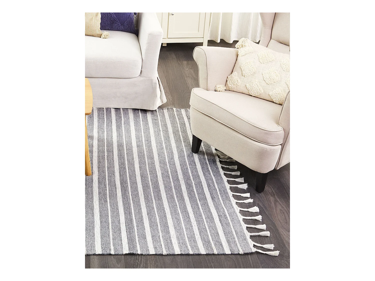 Tapis BADEMLI Gris clair 160 x 230 cm