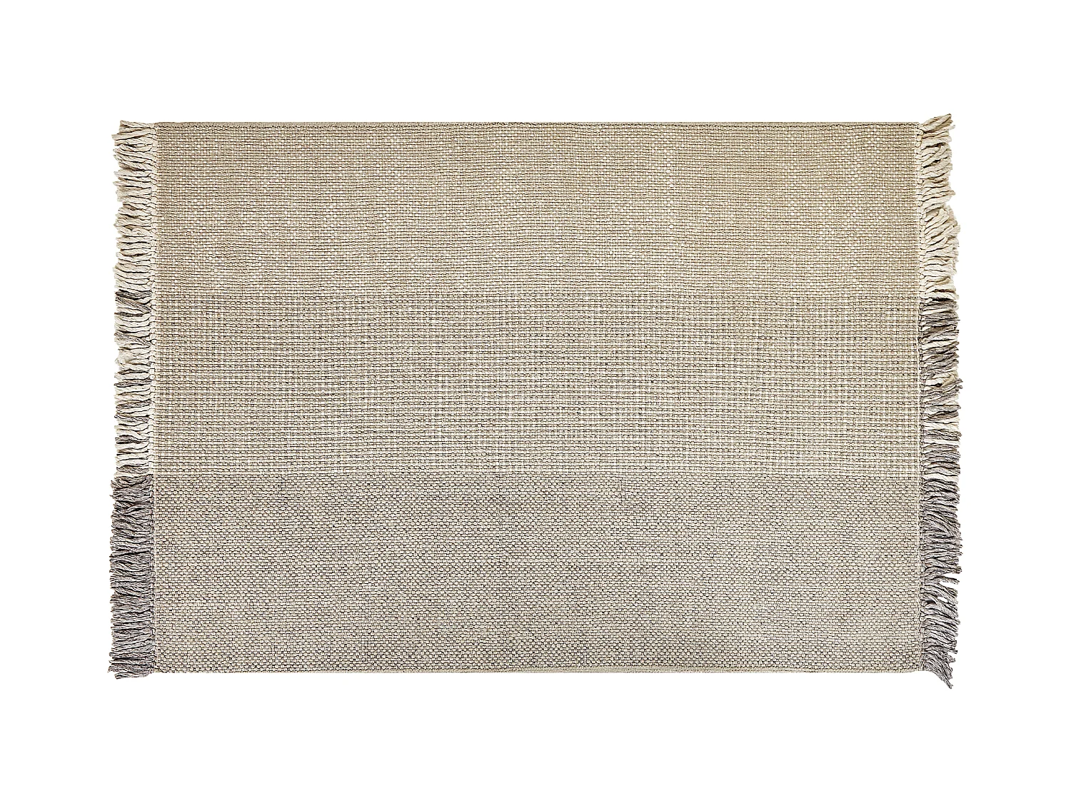 Teppich Wolle grau 160 x 230 cm Kurzflor TEKELER