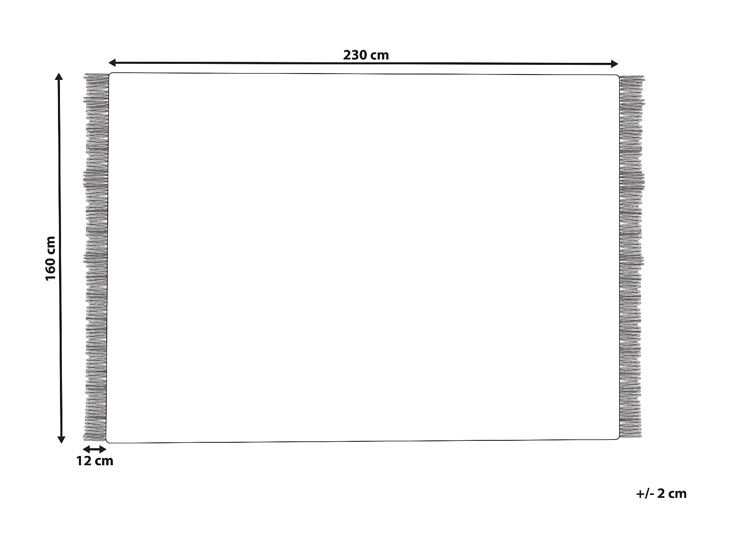 Tapis TEKELER Gris 160 x 230 cm Laine