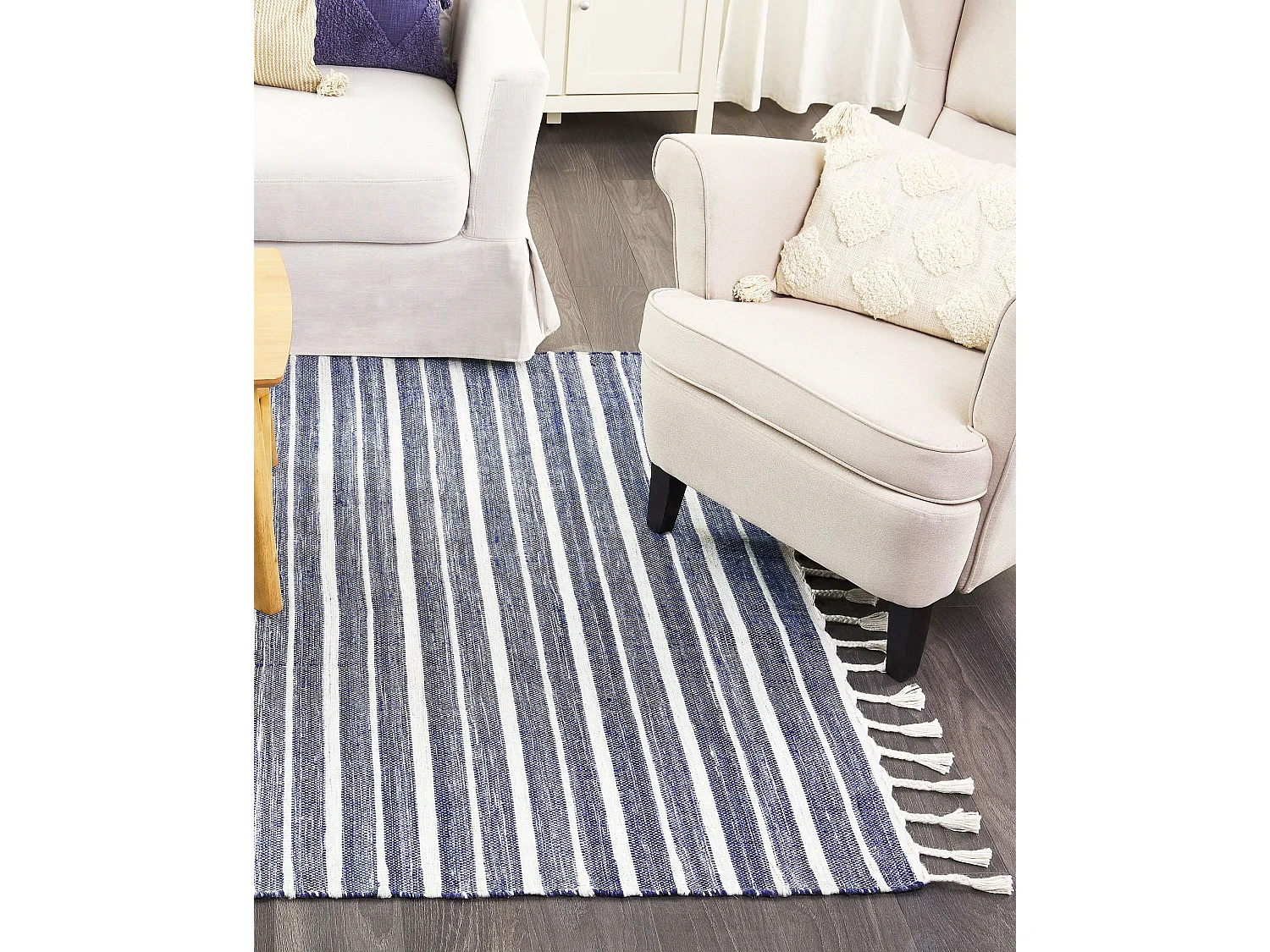 Tapis BADEMLI Bleu foncé 140 x 200 cm