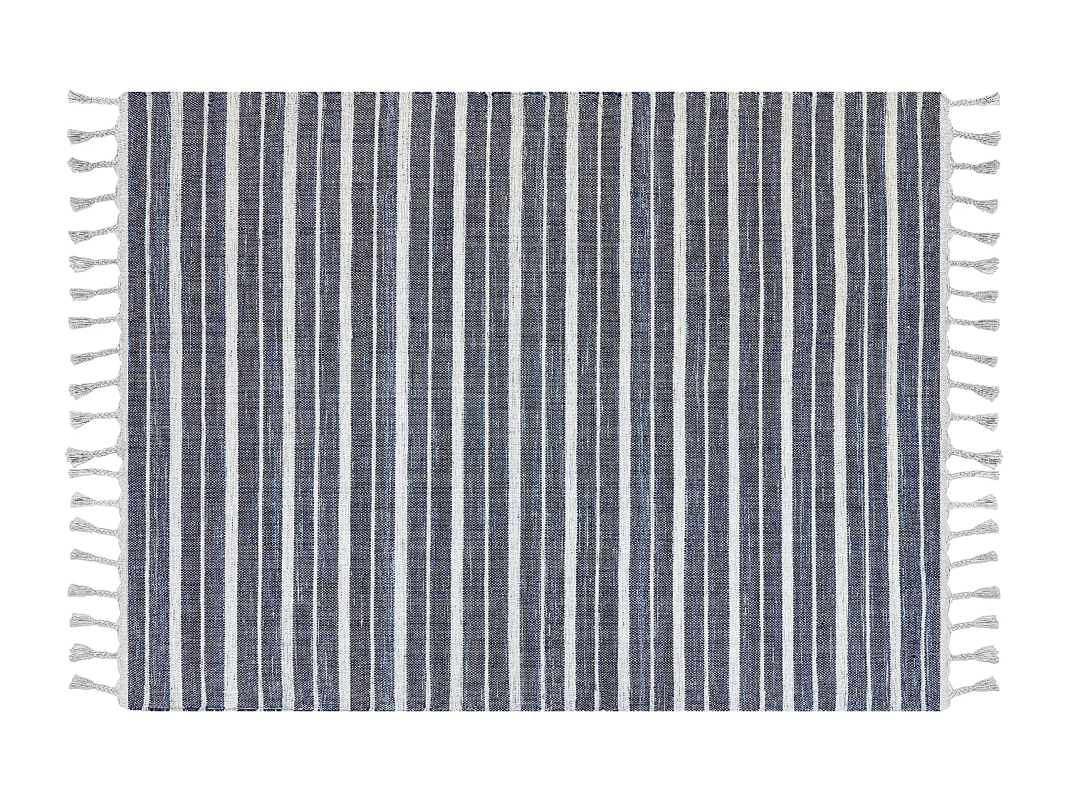 Tappeto blu scuro e bianco 140 x 200 cm BADEMLI