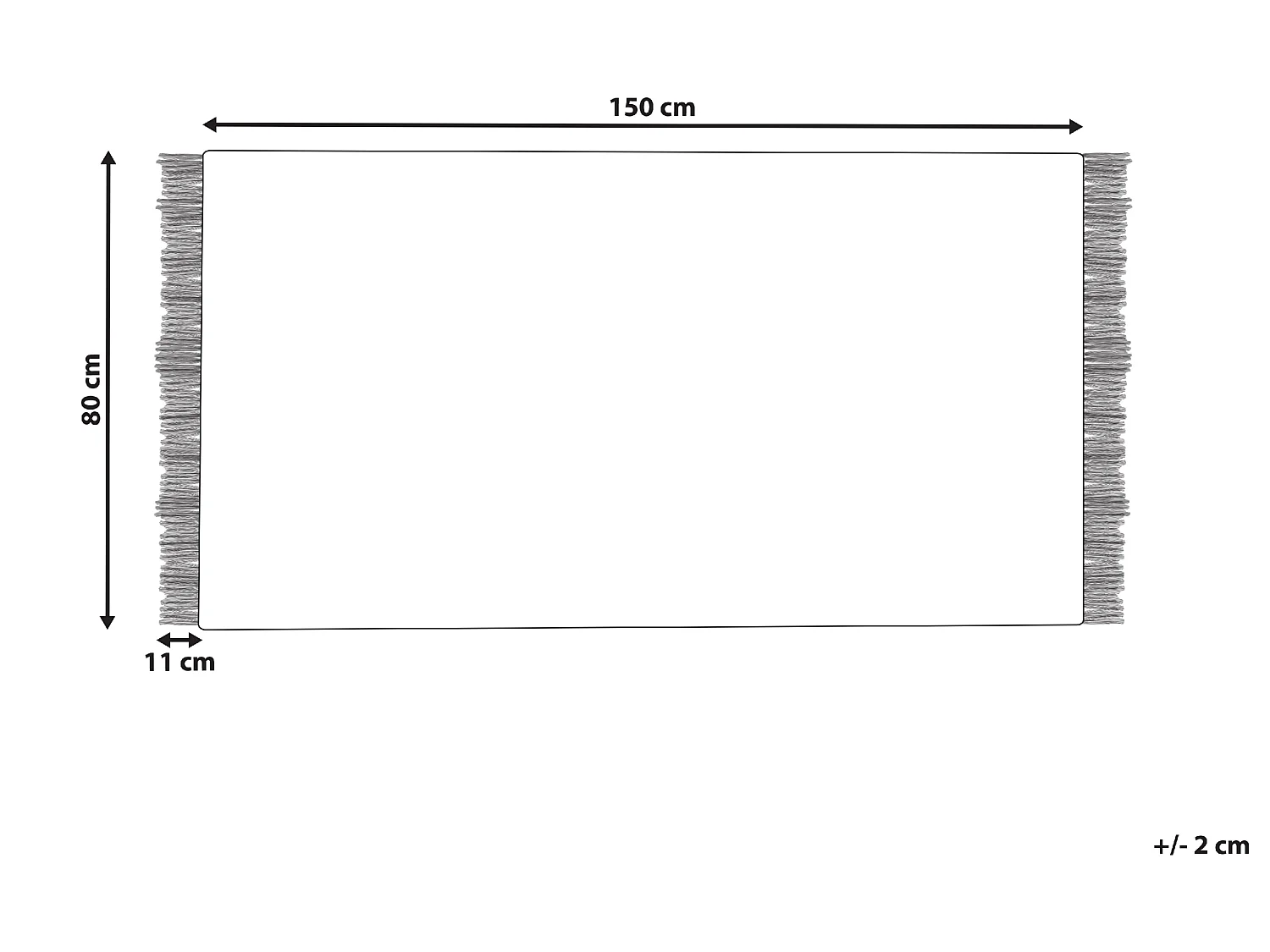 Tapis YAZLIK Beige 80 x 150 cm Laine