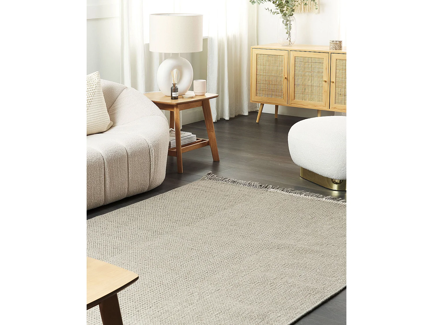 Tapis TEKELER Gris 140 x 200 cm Laine