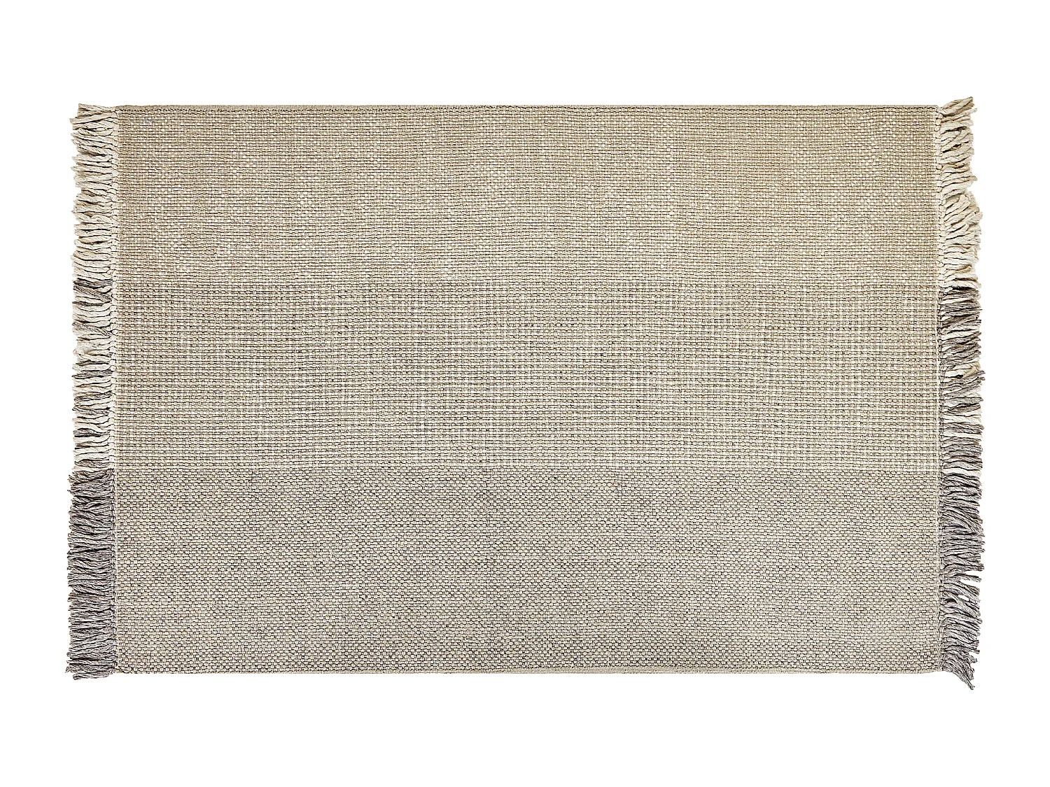 Teppich Wolle grau 140 x 200 cm Kurzflor TEKELER