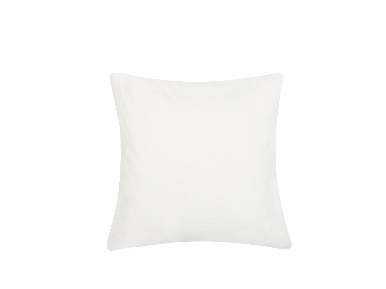 Coussin PEPEROMIA Coton 45 x 45 cm Blanc Motif de plante