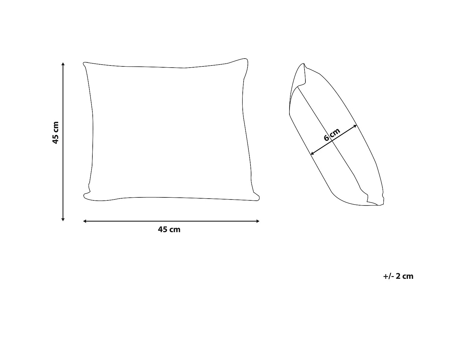 Cojín decorativo PRUNUS 45 x 45 cm Verde Patrón abstracto
