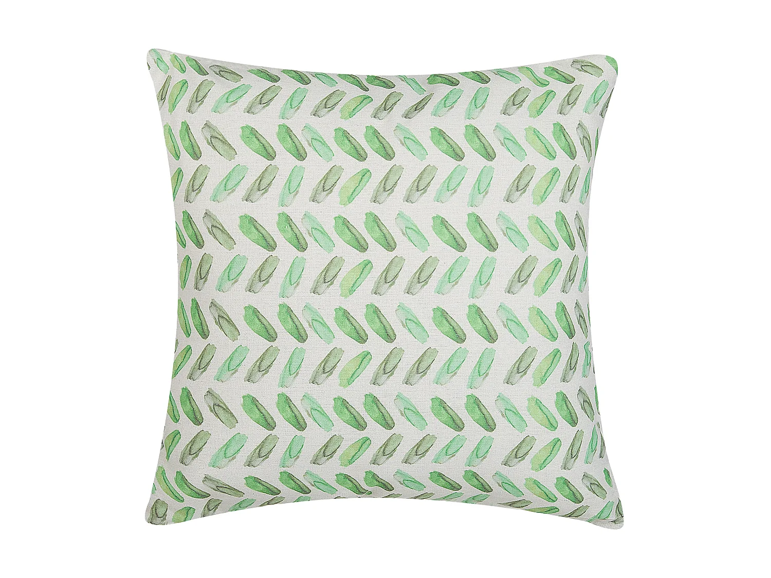 Dekokissen Polyester Kissenbezug weiss / grün 45 x 45 cm Prunus