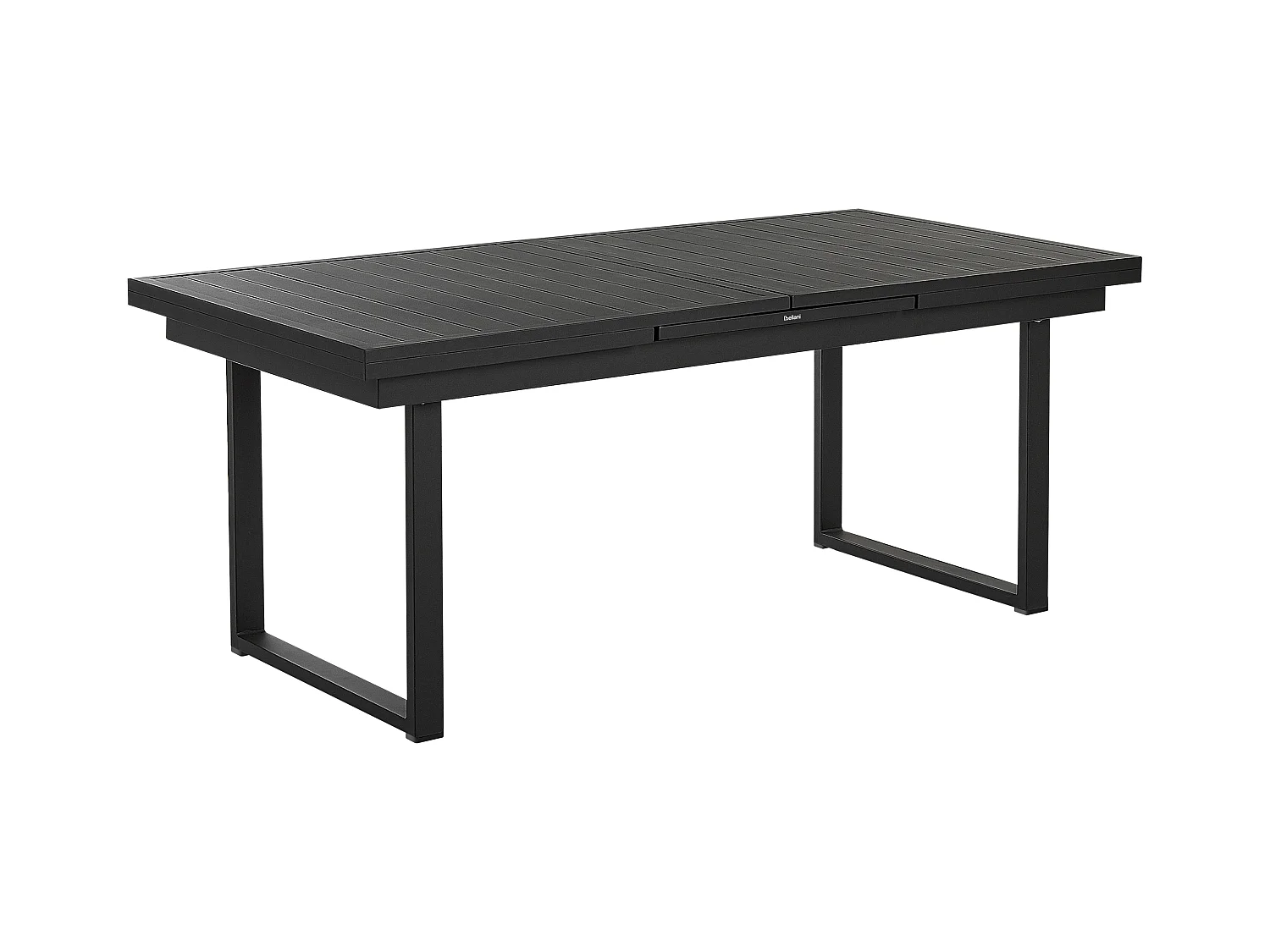 Gartenset Aluminium Tisch 180 / 240 x 90 cm mit 6 Stühlen Valcanetto/Taviano