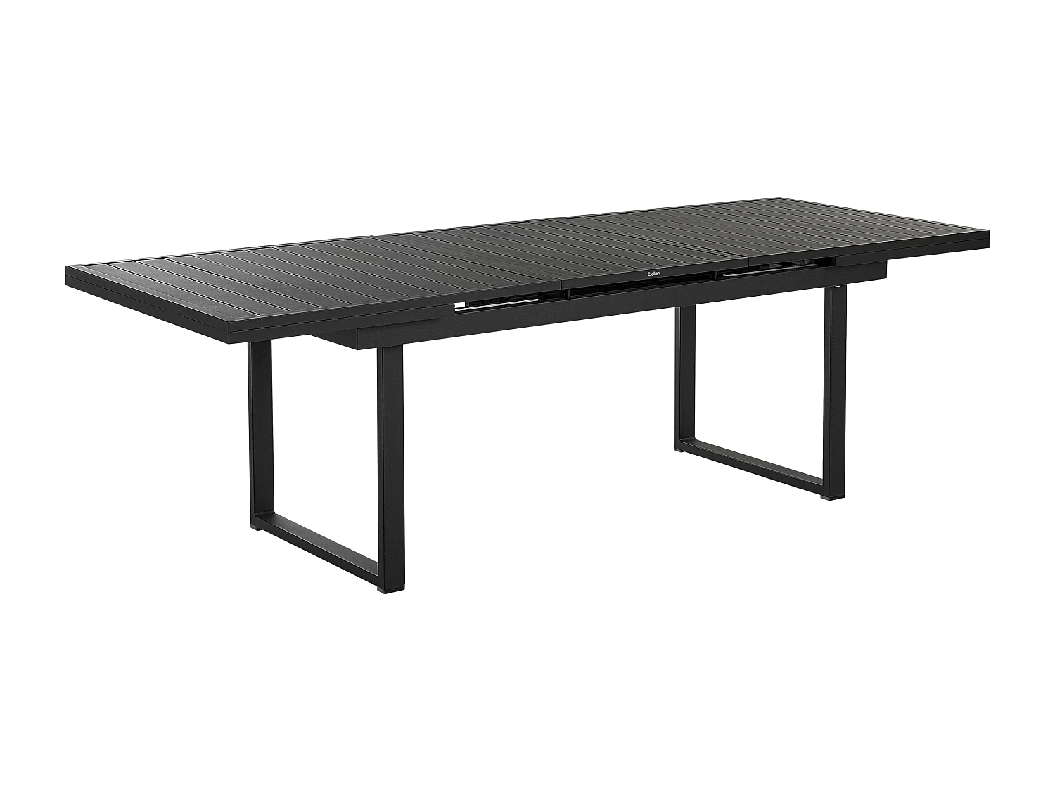 Conjunto de refeições de jardim 8 lugares VALCANETTO/BUSSETO Metal Preto