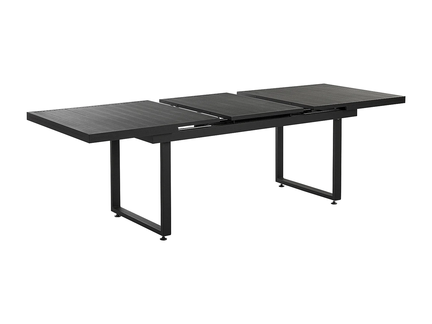 Conjunto de refeições de jardim 8 lugares VALCANETTO/BUSSETO Metal Preto