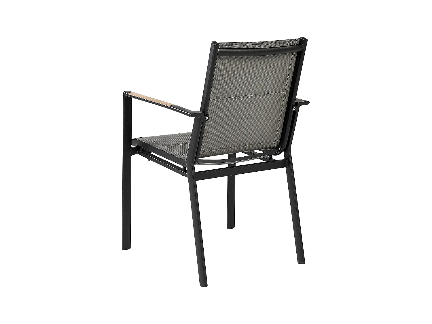 Salle à manger de jardin 4 places OLMETTO/BUSSETO Métal Noir