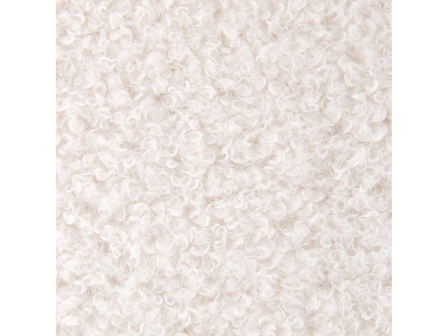 Poltrona girevole LAVIK Bouclé Bianco