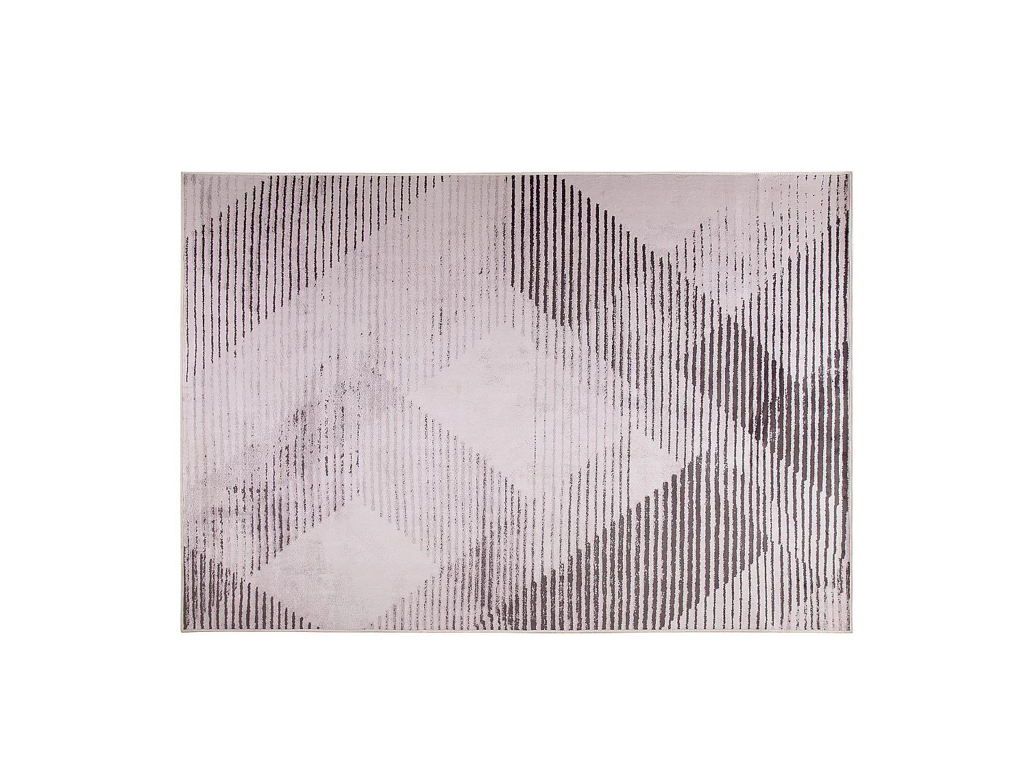 Teppich rosa 160 x 230 cm geometrisches Muster Kurzflor KALE