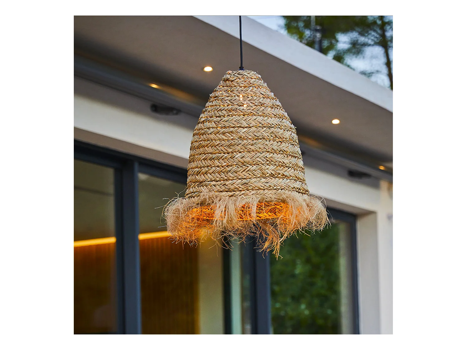 Abat-jour ANAFI Beige Fibre naturelle H47cm