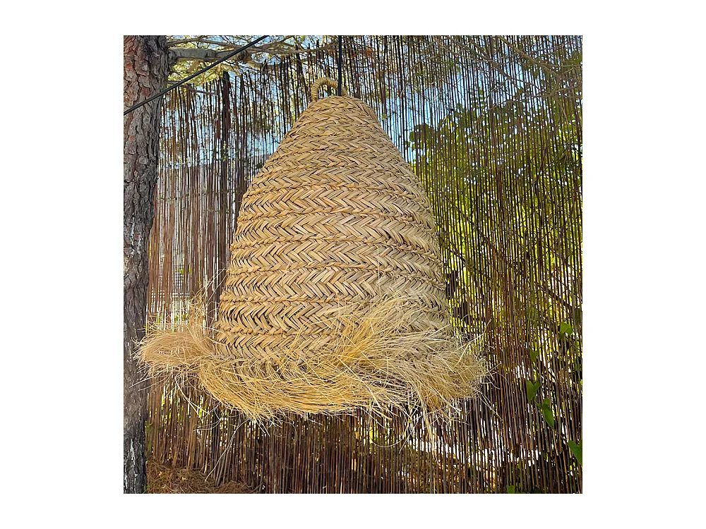 Abat-jour ANAFI Beige Fibre naturelle H47cm