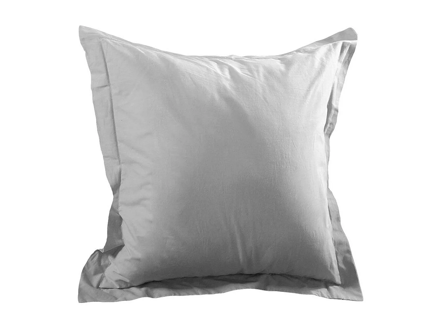 Funda de almohada lisa de algodón