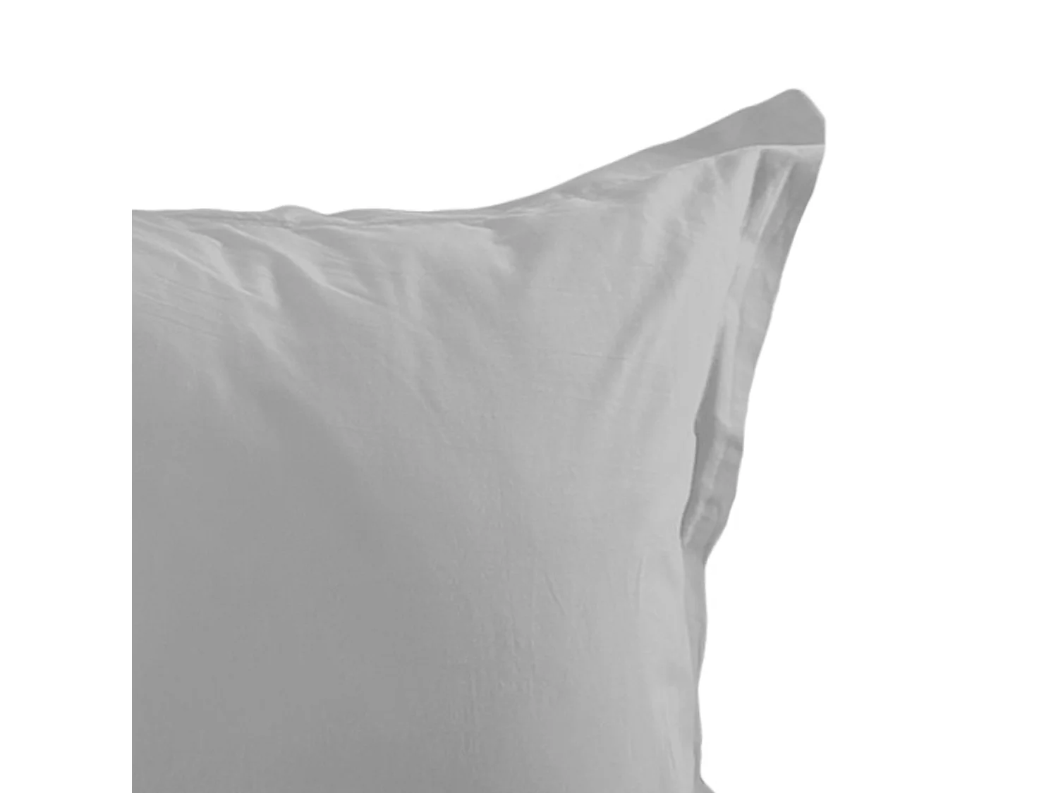 Funda de almohada lisa de algodón