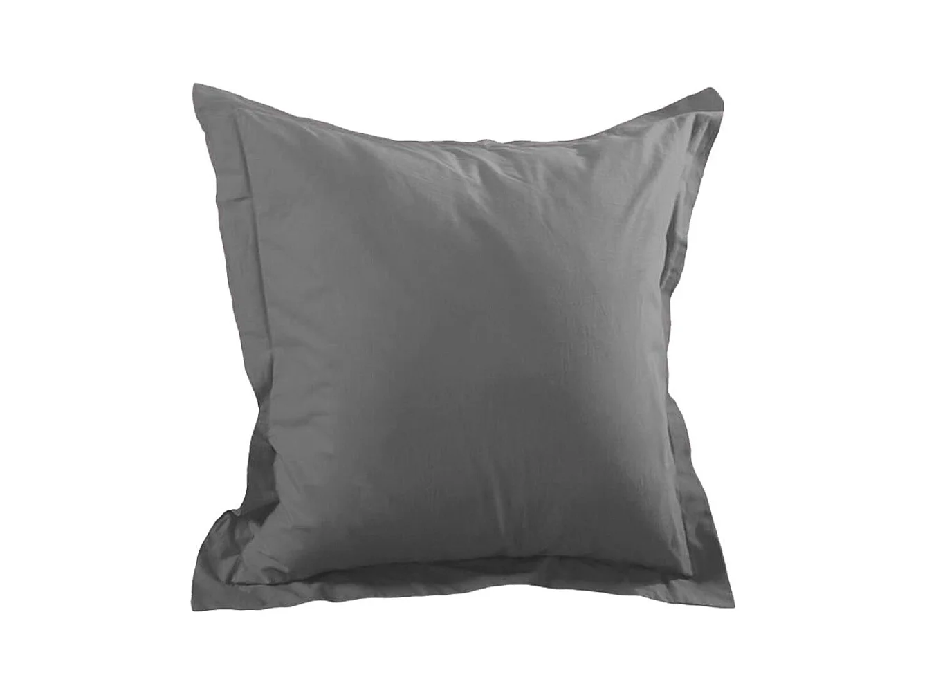Une taie d'oreiller 65x65 cm - Gris Anthracite