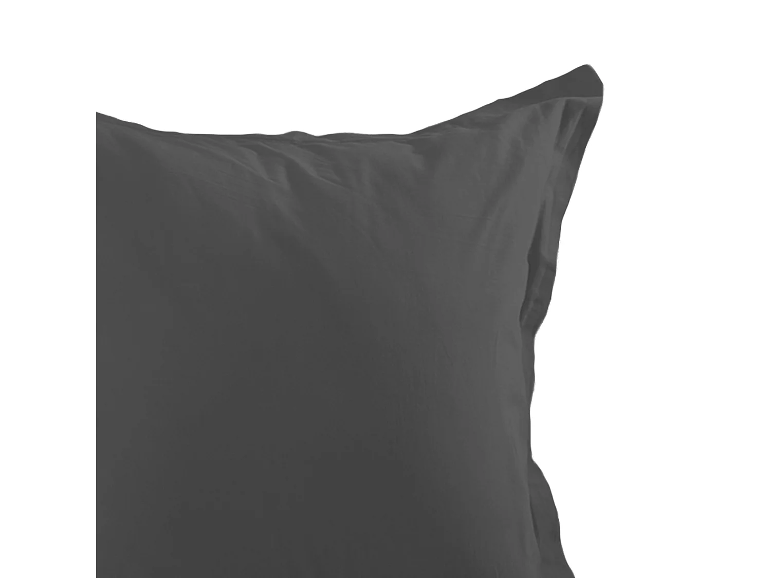 Funda de almohada lisa de algodón