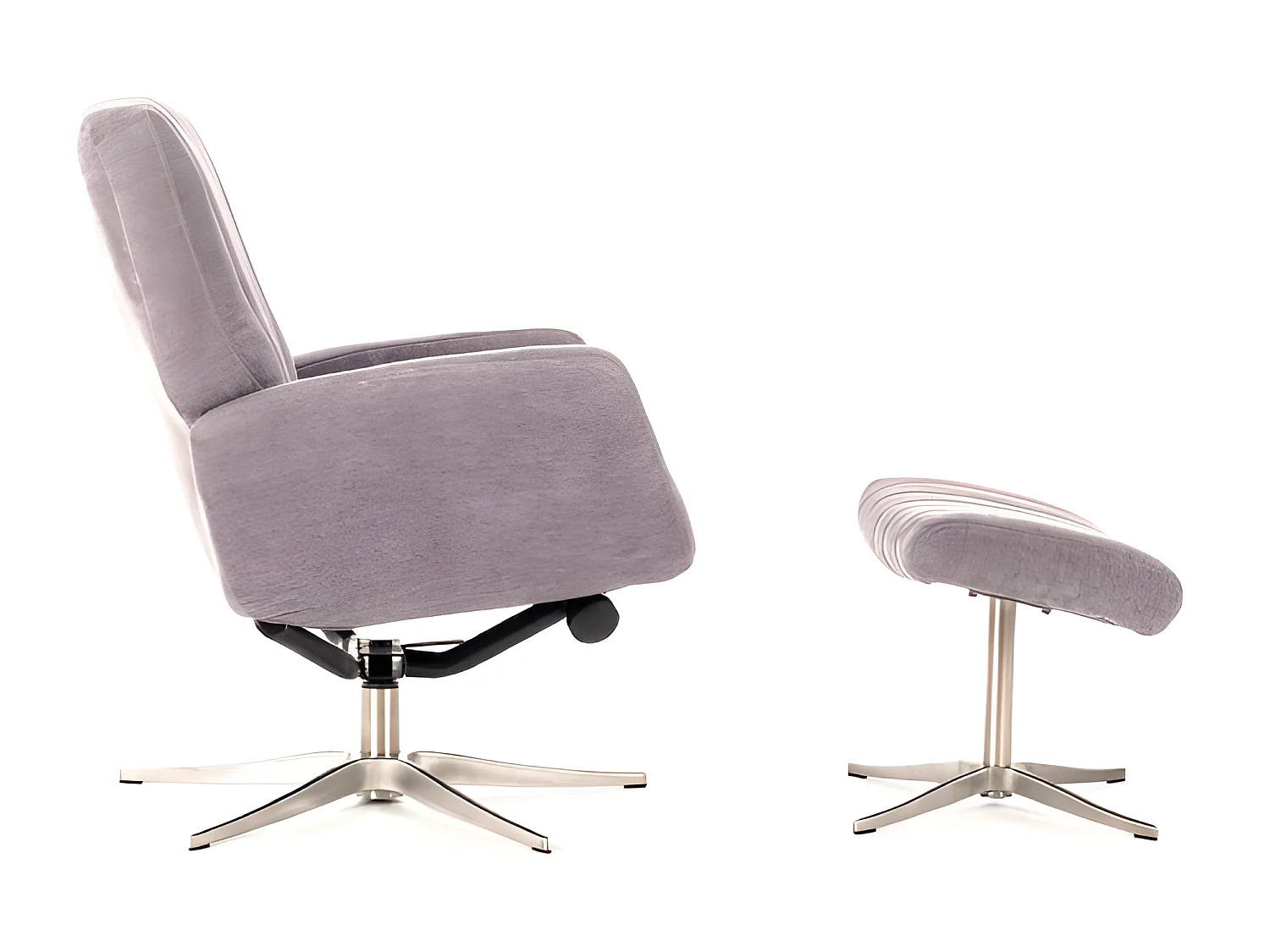 Fotel Relax w kolorze Danny Cromo Velvet