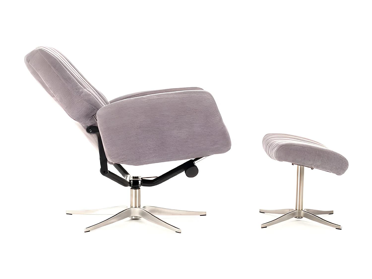 Fotel Relax w kolorze Danny Cromo Velvet