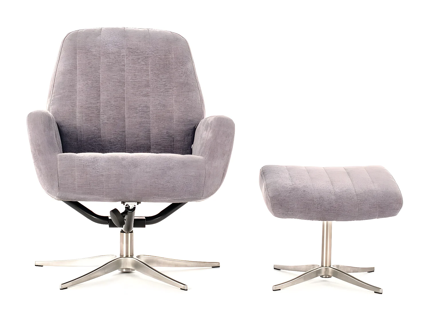 Fotel Relax w kolorze Danny Cromo Velvet