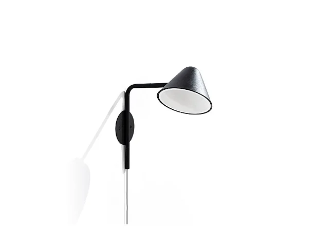 Antares - LED-wandlamp in zwart metaal