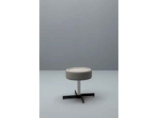 Kenzo - Mesa de centro (Ø.42 x Ø.42 x 40h) em MDF cinza