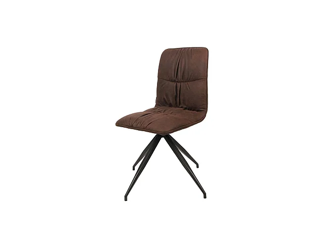 Lot de 2 chaises Alba - Marron, Noir