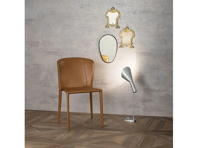 Break - Pomarańczowy fotel ze sztucznej skóry 4 szt.