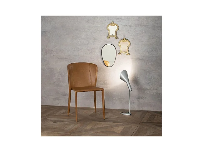 Break - Pomarańczowy fotel ze sztucznej skóry 4 szt.