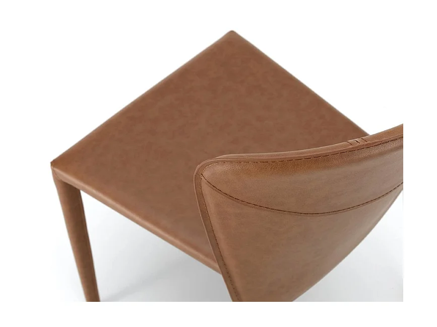 Break - Pomarańczowy fotel ze sztucznej skóry 4 szt.