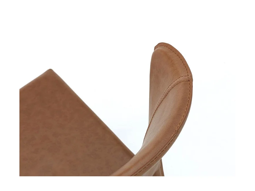 Break - Pomarańczowy fotel ze sztucznej skóry 4 szt.