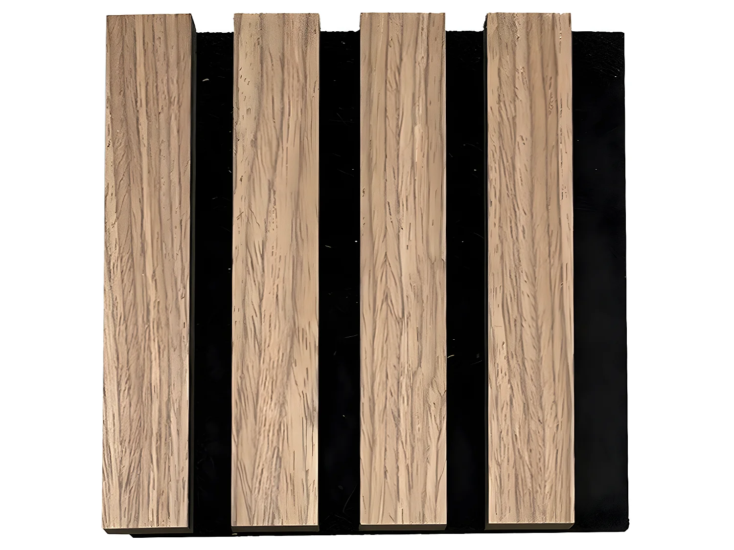 Echantillon panneau mural noyer - feutre noir