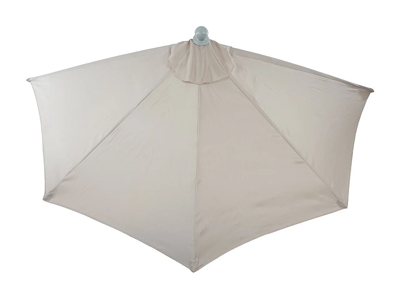 Demi parasol semi-circulaire balcon aluminium crème 285 x 145 x 208 cm 04_0003838