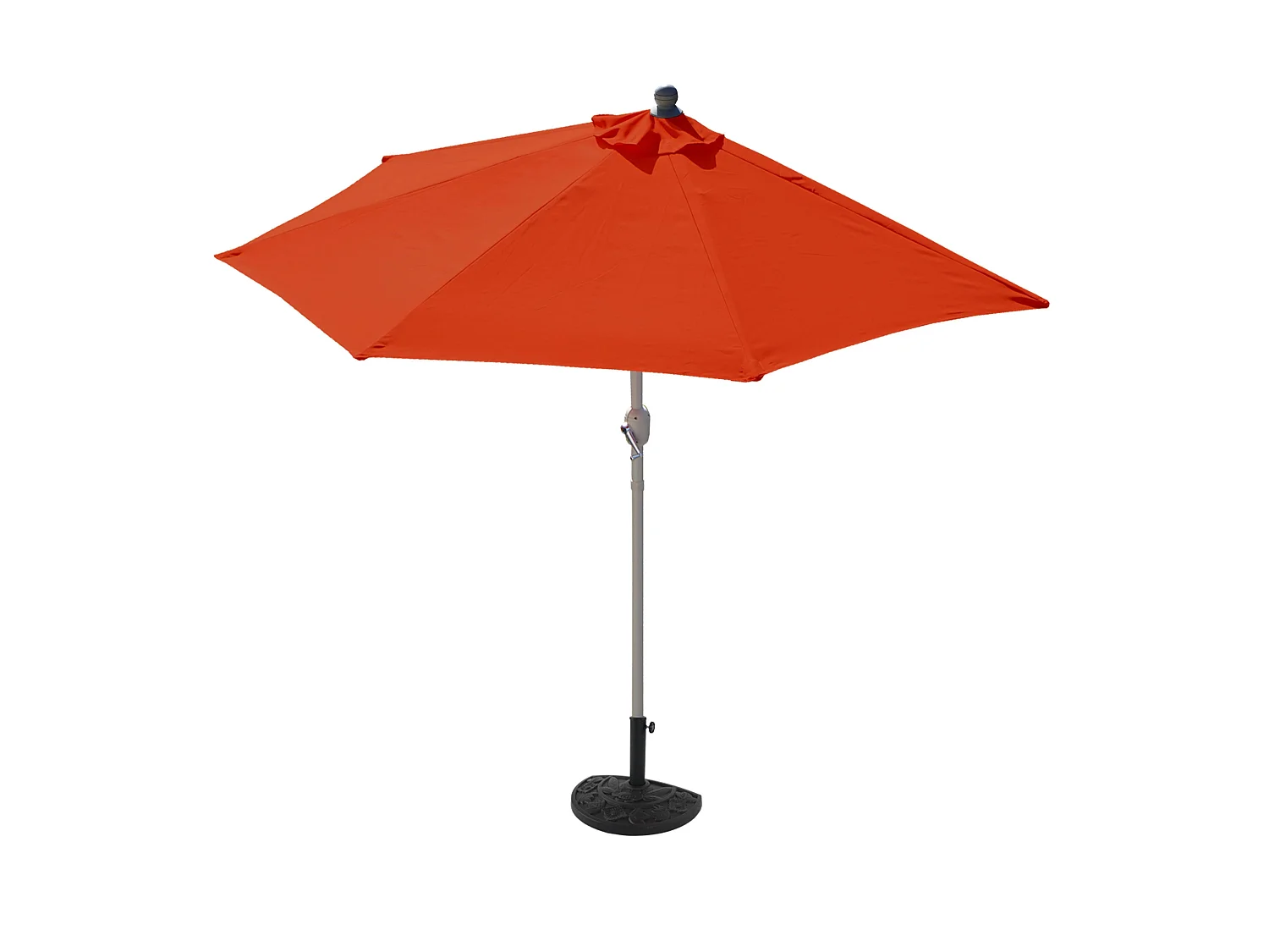 Demi parasol semi-circulaire balcon aluminium 285 x 145 x 252 cm 04_0003899